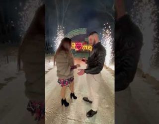 Пиротехническое сердце на свадьбу