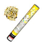 Пневмохлопушка 30 см, прямоугольники золото и серебро - Купить конфетти в Ставрополе - серпантин - хлопушки