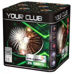 Батареи салютов MC175-25, YOUR CLUB, 1,75"/25 залпов