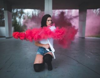 Цветной дым ручной на свадьбу