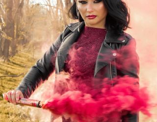 Цветной дым в Ставрополе на свадьбе