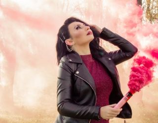 Цветной дым в Ставрополе на свадьбе