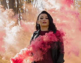 Цветной дым в Ставрополе на свадьбе