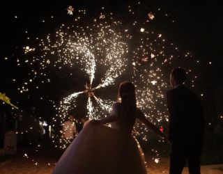 Вертушки пиротехнические на свадьбе