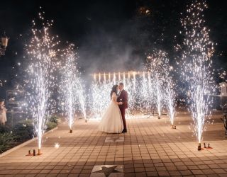 Фонтаны холодного горения на свадьбу