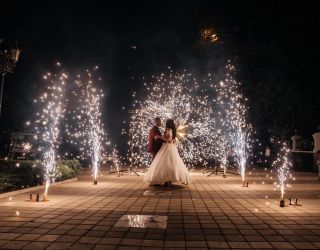 Фонтаны холодного горения на свадьбу
